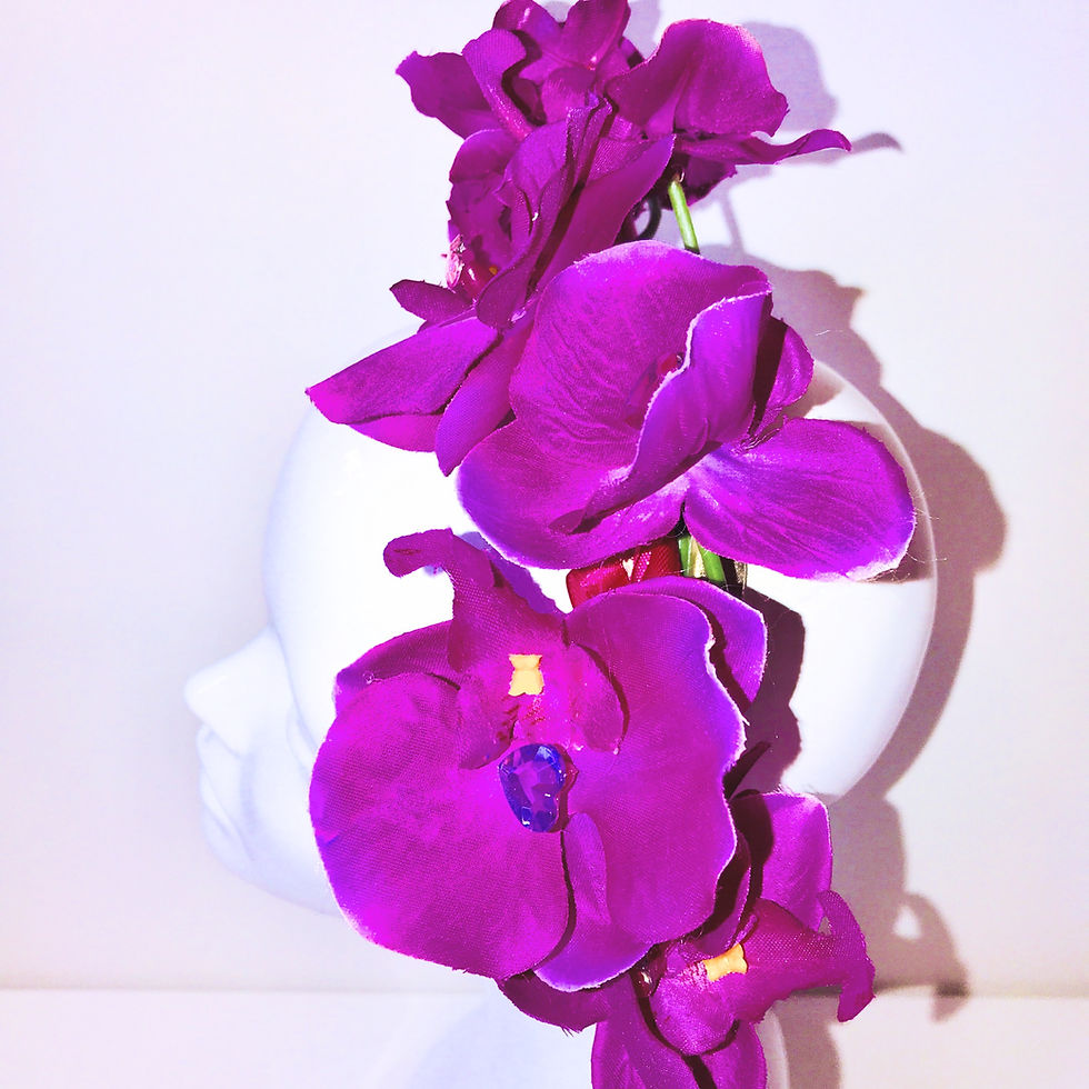 Thumbnail: Orchid Headdress Magenta