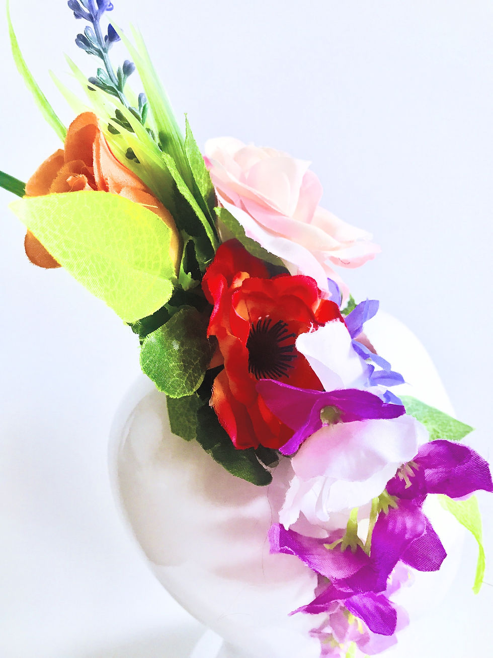 Thumbnail: Rose and Lavender Headpiece