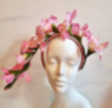 Pink Gladiolo headdress