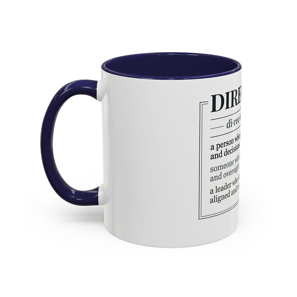 Thumbnail: Director definition mug | Accent Coffee Mug 11oz or 15oz, Personalized option