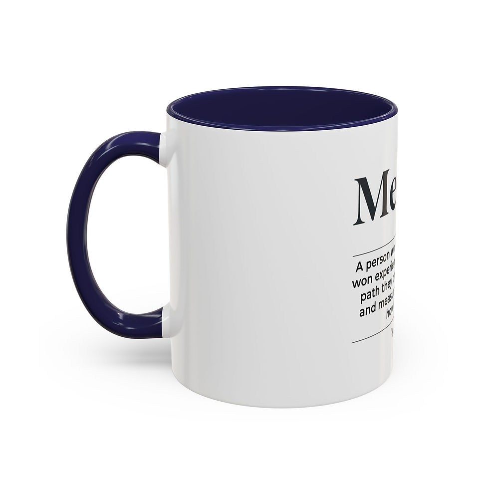 Thumbnail: Personalised mentor definition ceramic mug, thoughtful gift for mentors