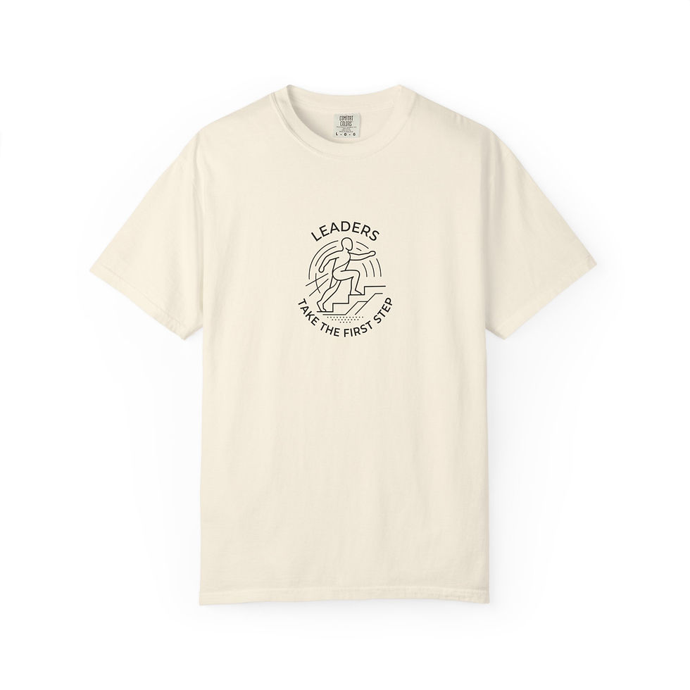 Thumbnail: Leaders Take the First Step Leadership T shirt | Motivational Leadership Tee