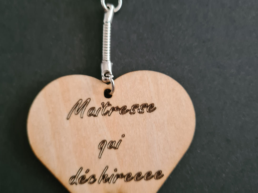 Miniature : Bijoux et porte clé bois