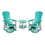 Thumbnail: Serenity Swivel Glider Dining Set