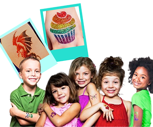 Glitter tattoos amazing fun activity for children in Miami Roller Rink for Parties.png