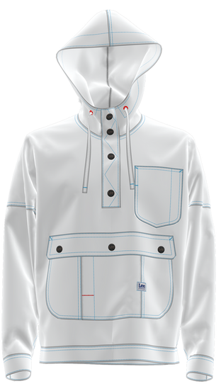 DENIM ANORAK JACKET