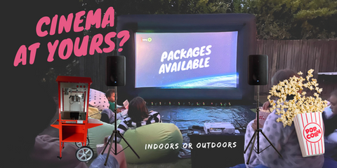 Cinema at home with packages including popcorn in Auckland