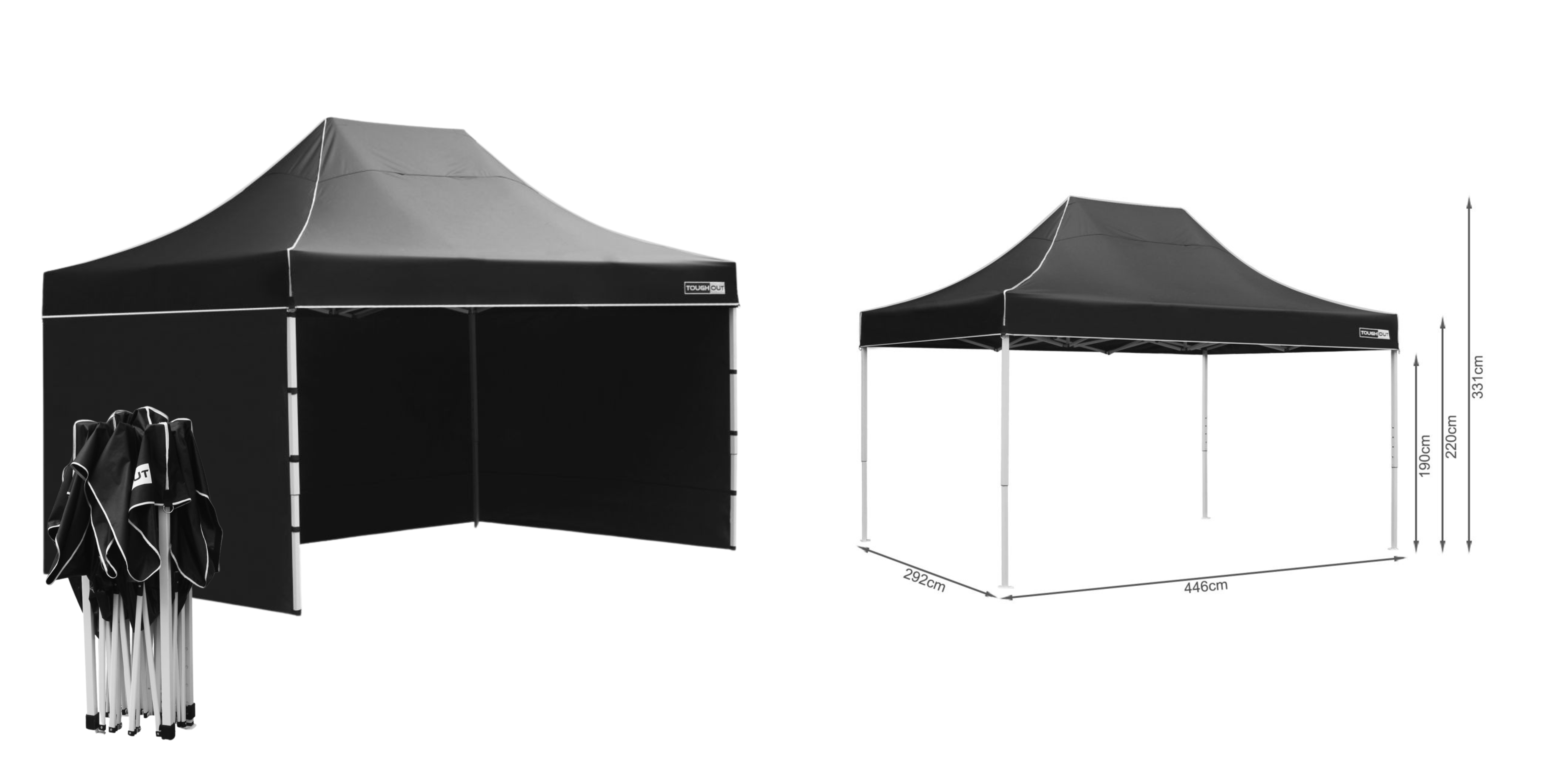 Gazebo with Sides 4.5m x 3m Hire Ashken