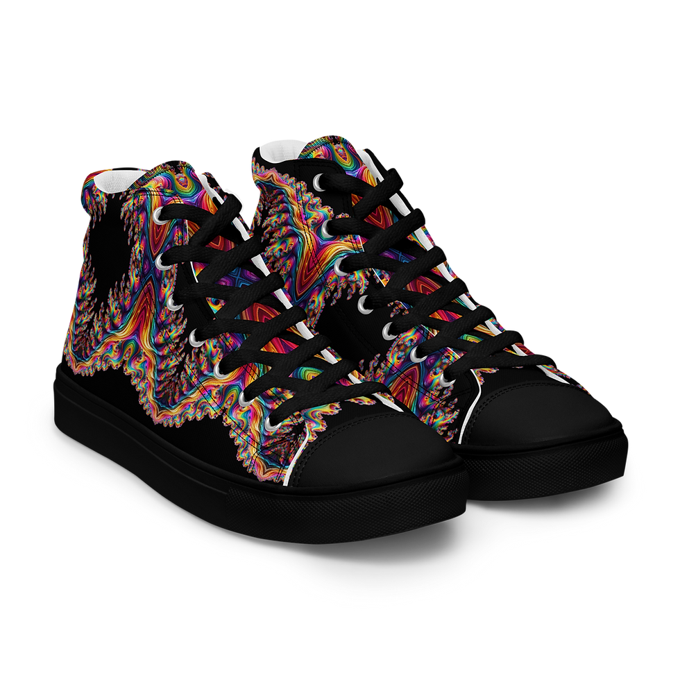 Thumbnail: Rainbow Fractal High Tops