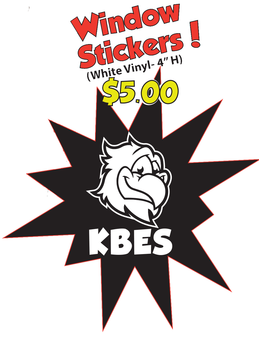KBES Window Cling