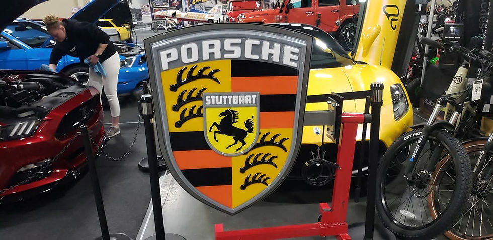 THERMOFORMED PORSCHE SIGN