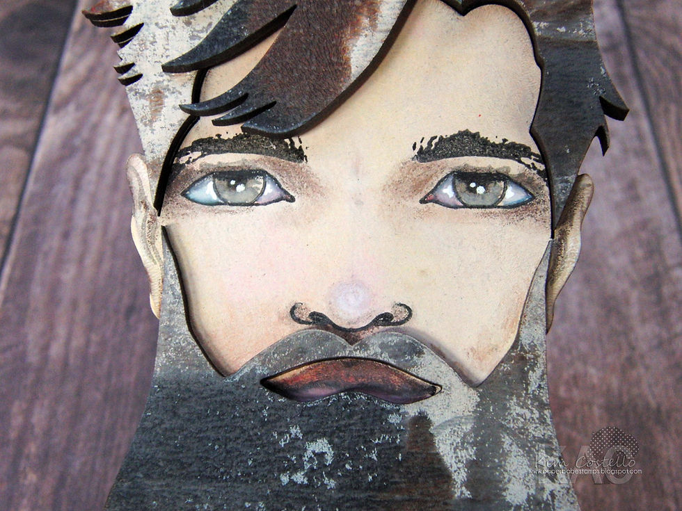 Miniature : Male Face Stamp Set