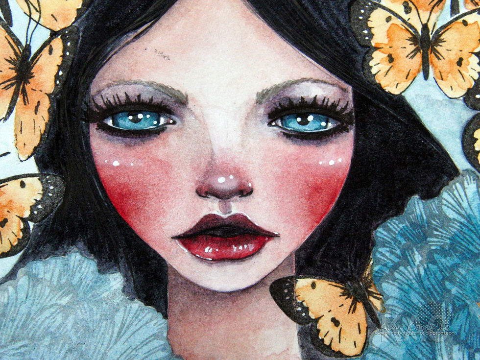 Miniature : Female Face Stamp Set