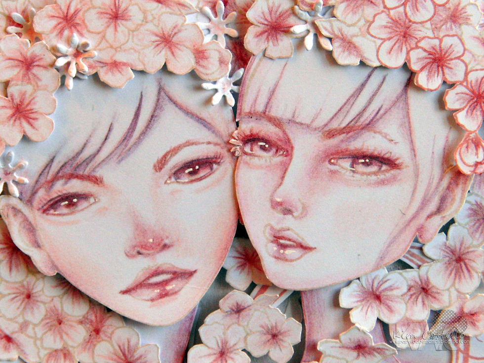 Miniatyrbild: Female Face Dinky Stamp Set