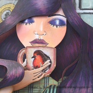 Miniature : Jointed Paper Art Doll Head Portrait Combo