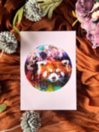Red Panda Greeting Card