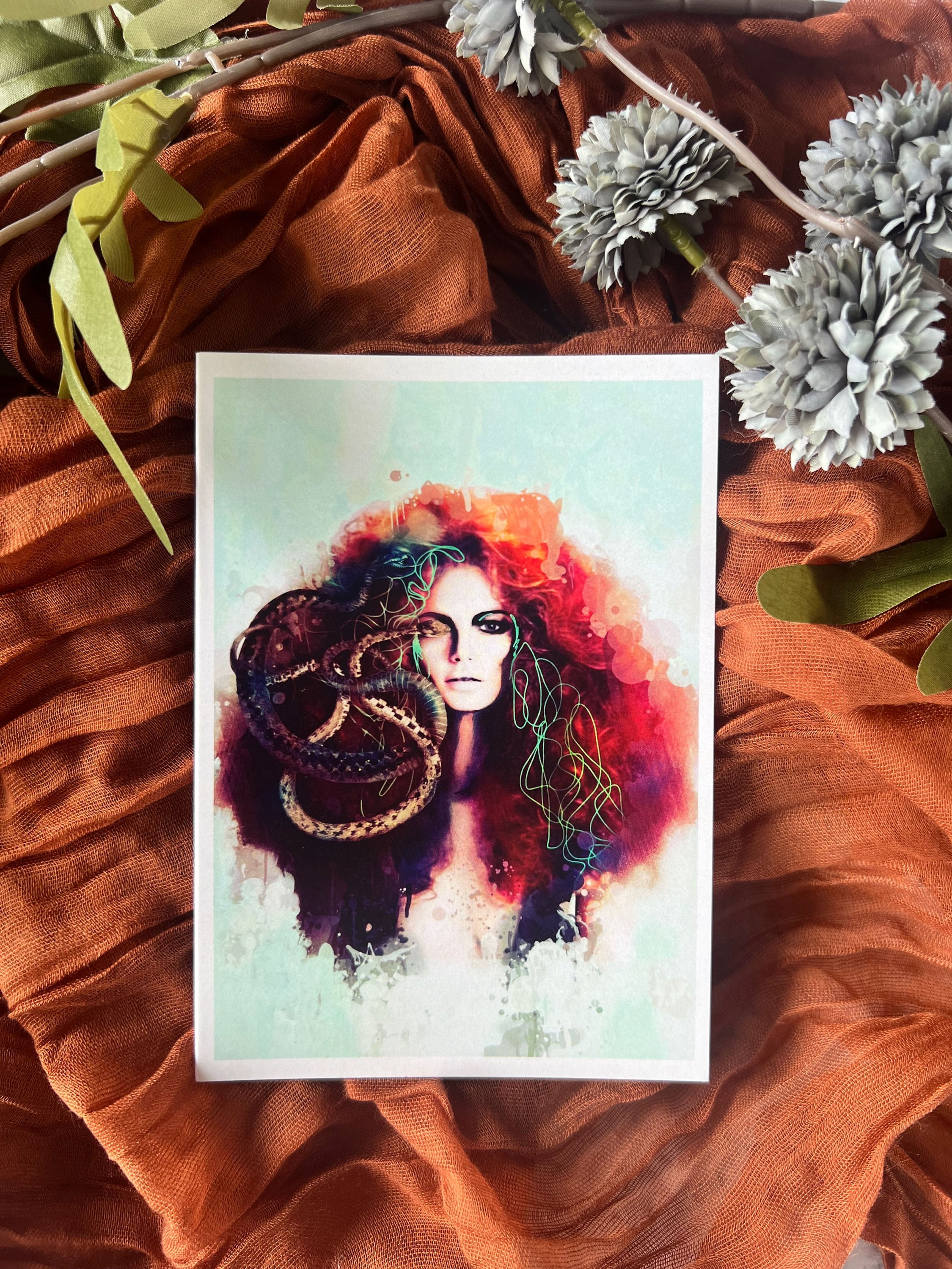 Medusa, Greeting Card