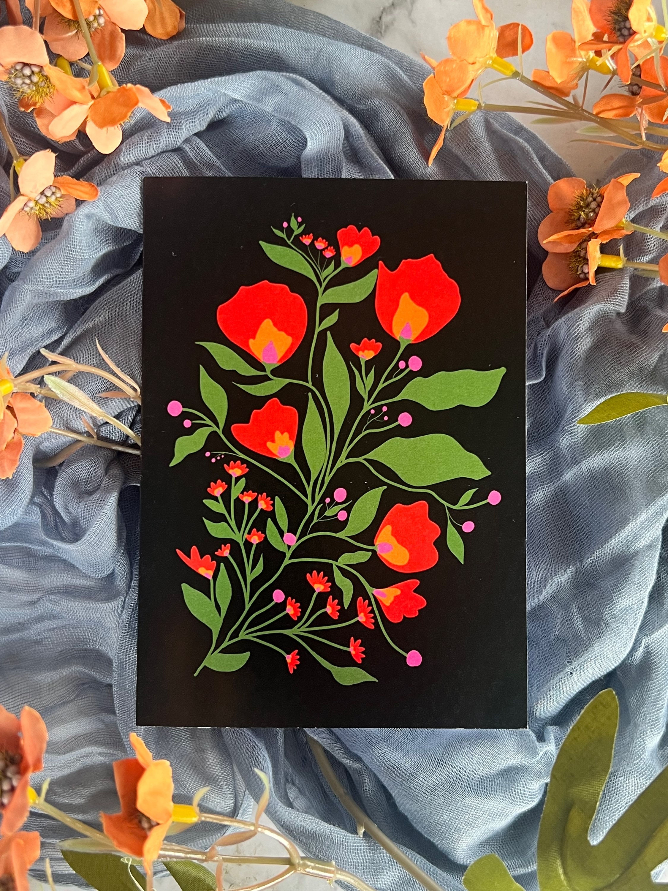 Floral Fiesta, Greeting Card