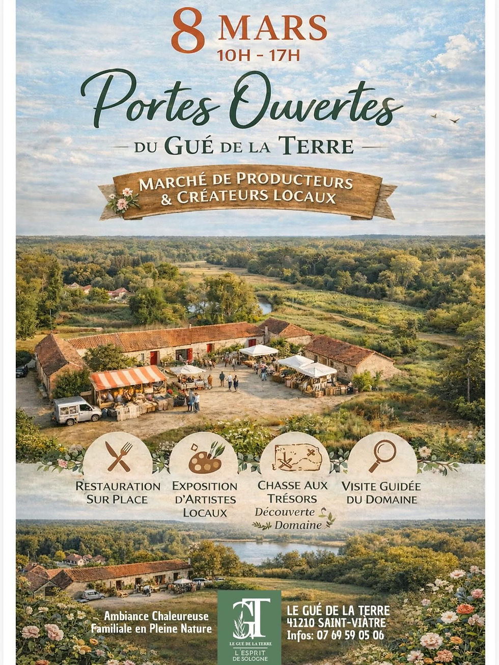 STAND Porte Ouverture du "GUÉ de la TERRE" - Saint Viâtre