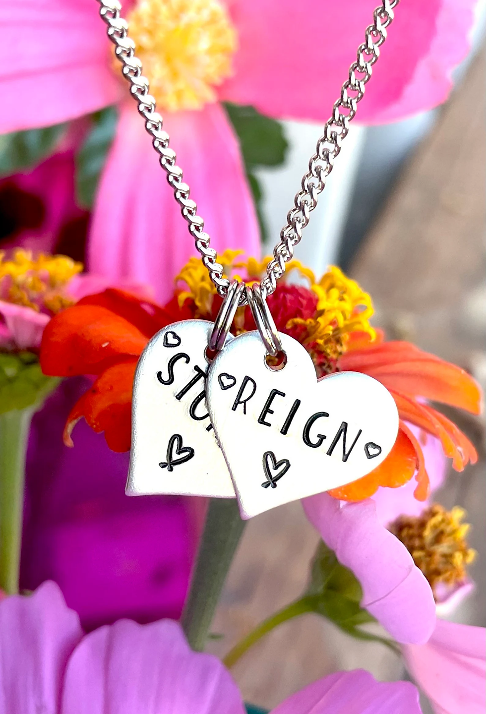 Name Necklace - Hand Stamped Necklace - Personalized Jewelry - Name Jewelry