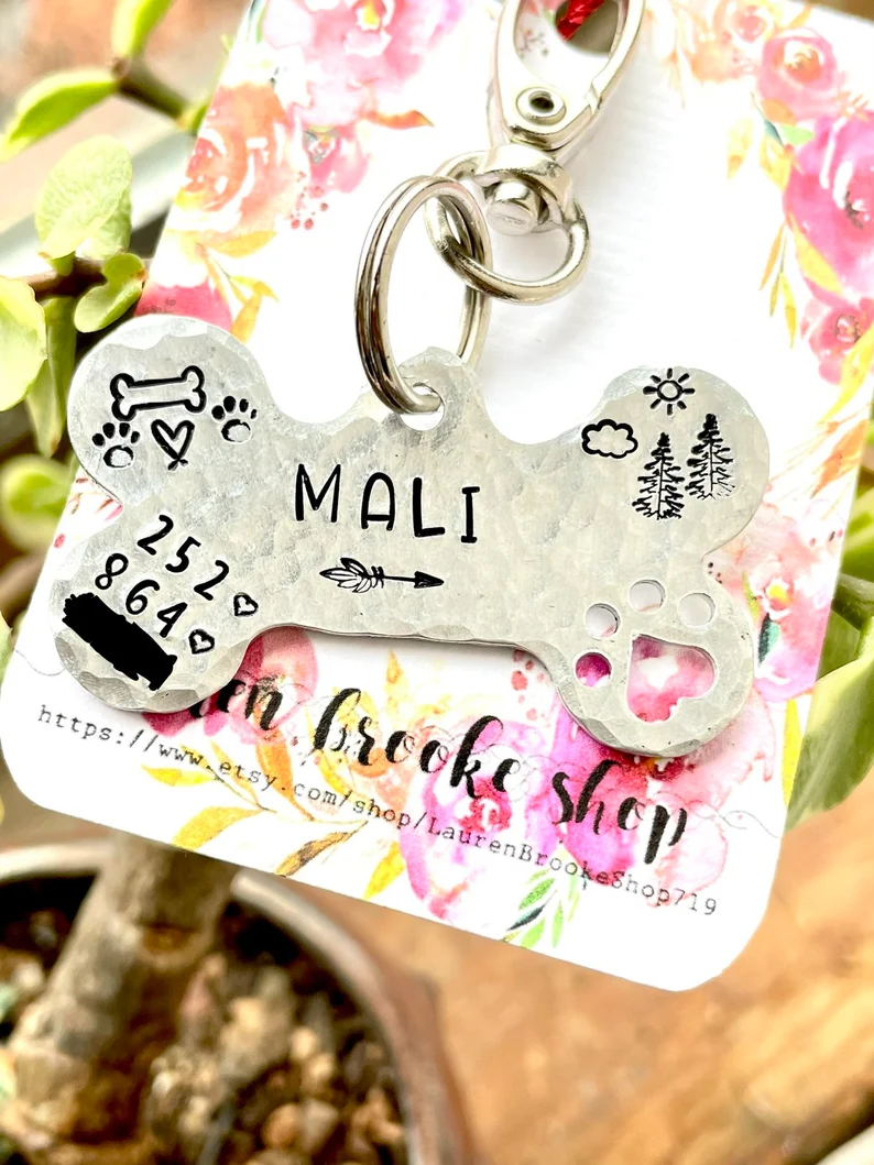 Thumbnail: Not All Who Wander Are Lost, But I Am - Funny Dog Tag - Dog ID Tag- Dog Tag