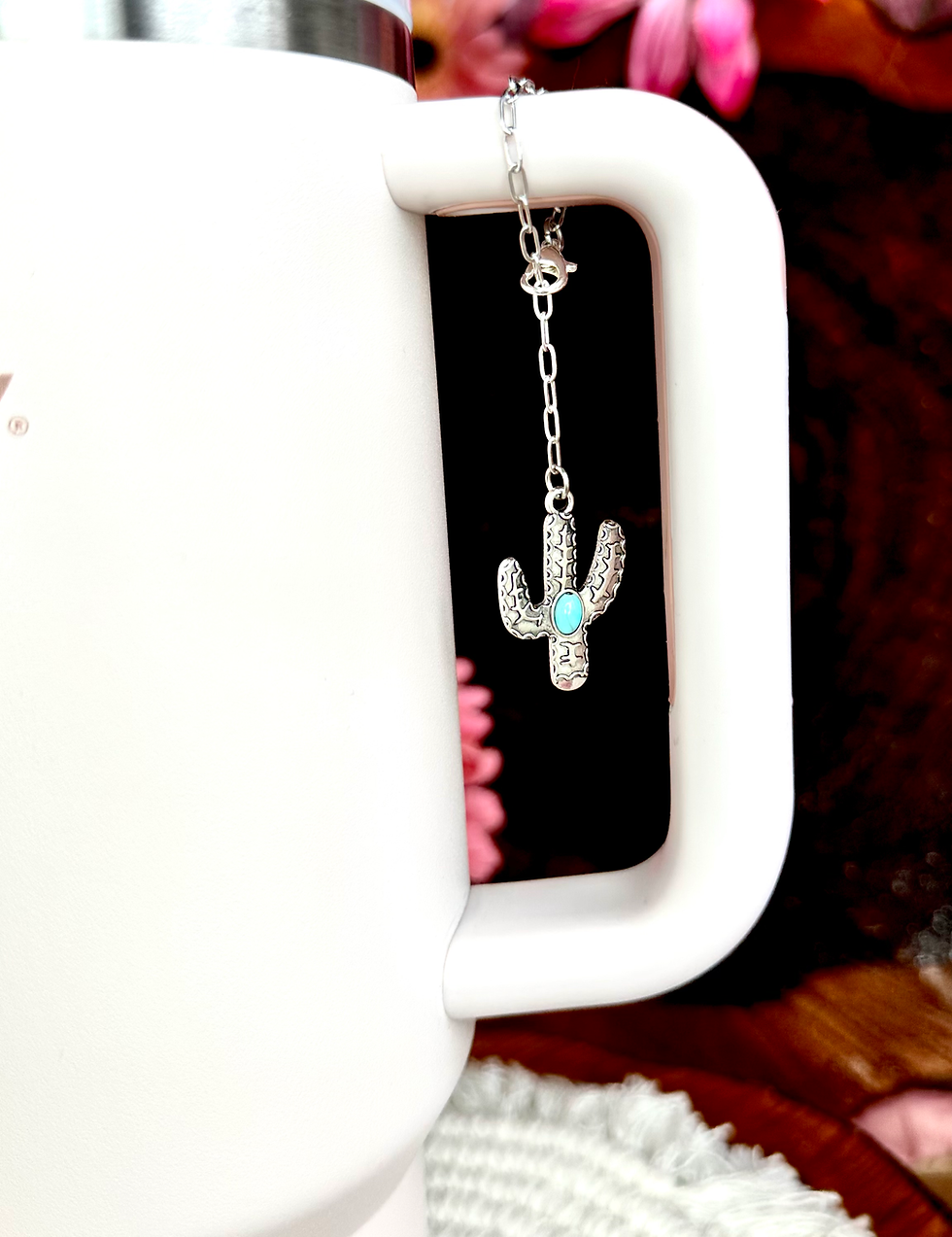 Thumbnail: Boho Cactus Personalized Stanley Jewelry Tumbler Accessories Stanley Accessories