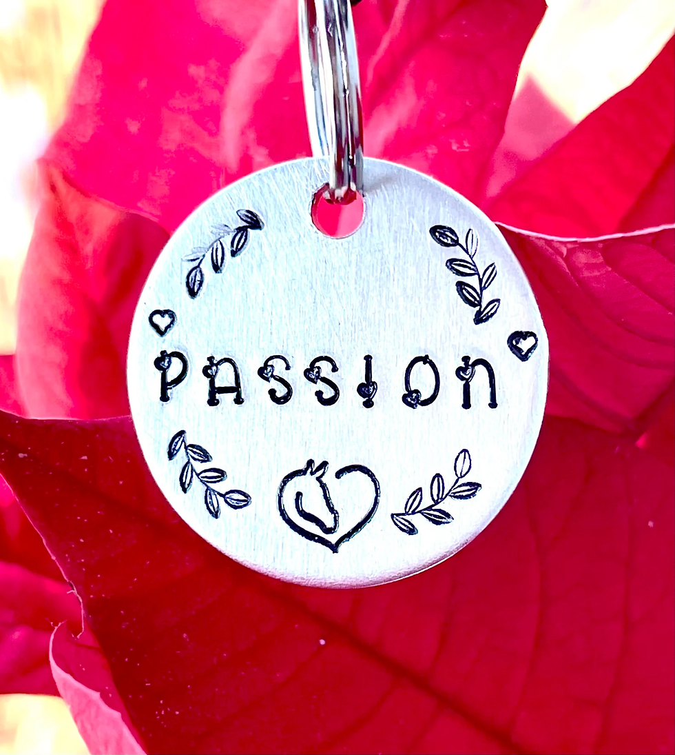 Thumbnail: Leaf/Horse Head Heart- Horse ID Name Tag/ Name Tag