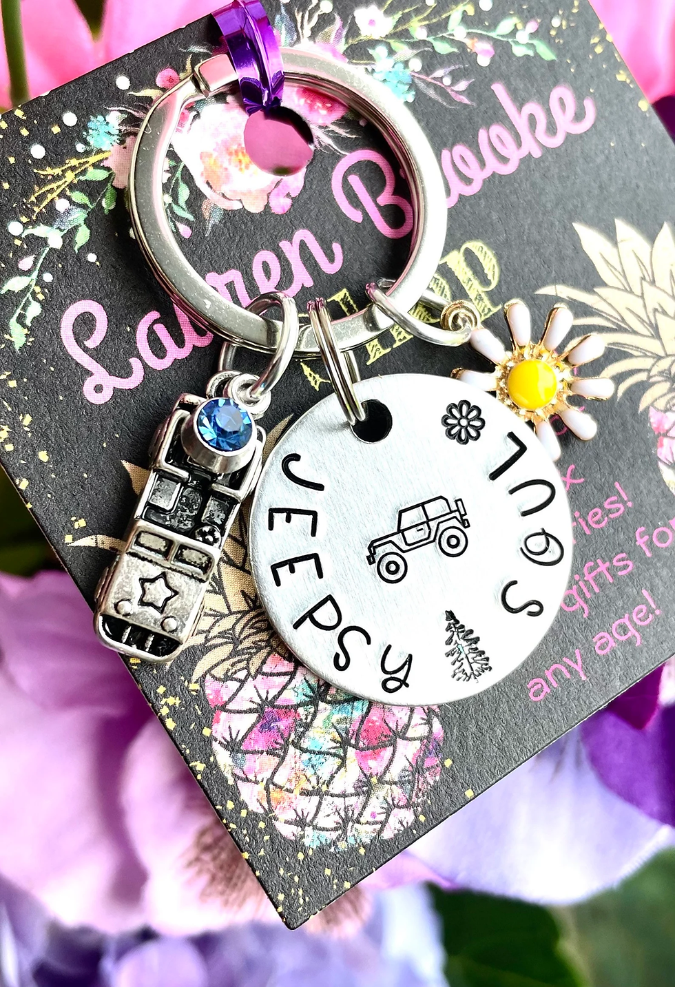 Thumbnail: Personalized Gifts / Personalized Keychain / Hand Stamped Keychain