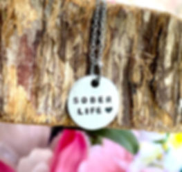 Sober Life Necklace- Sobriety Jewelry - Recovery Jewelry - Sobriety Gifts Woman