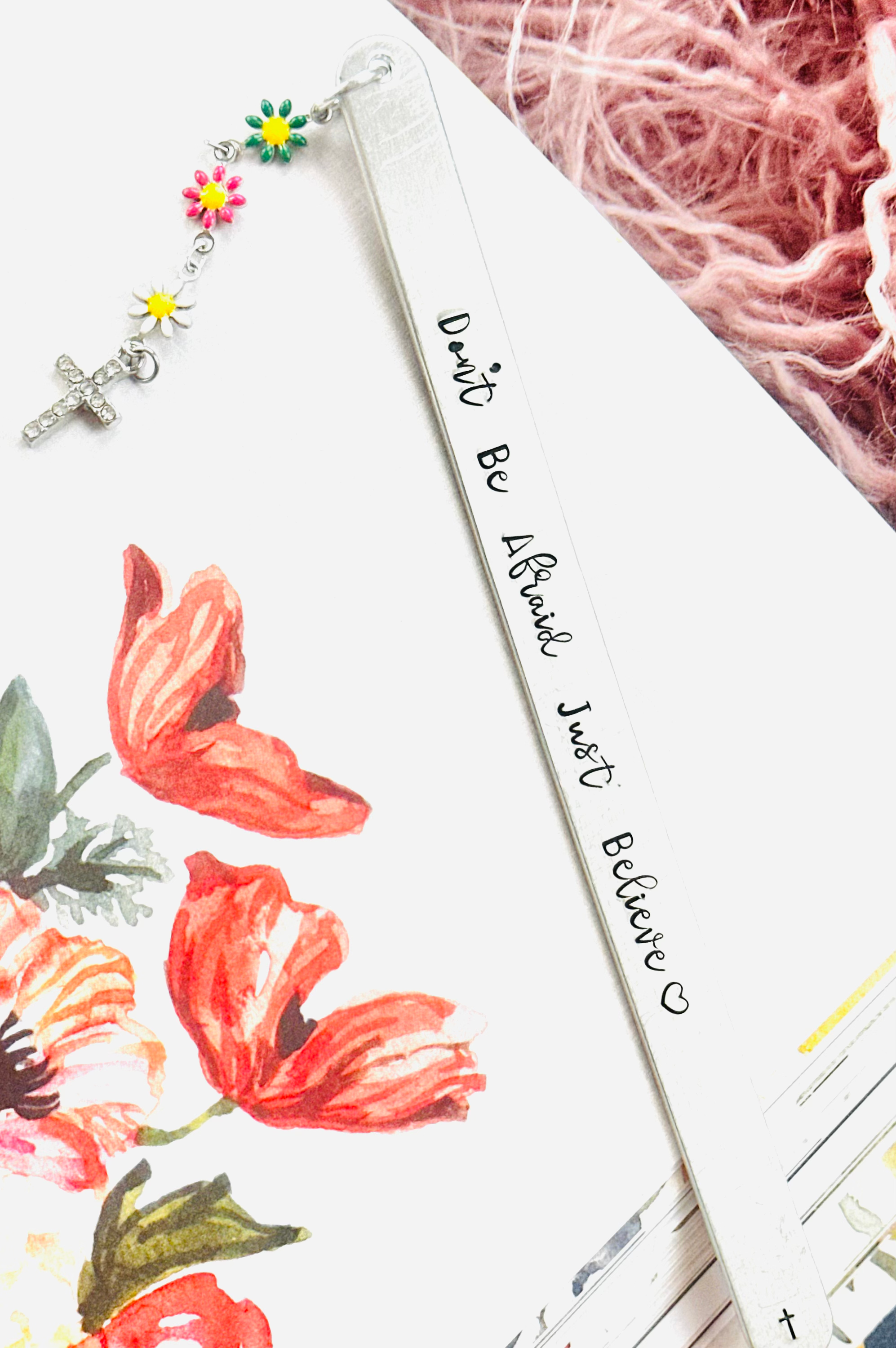 Bible Bookmark - Hand Stamped Bookmark - Christian Gifts - Religious Gifts