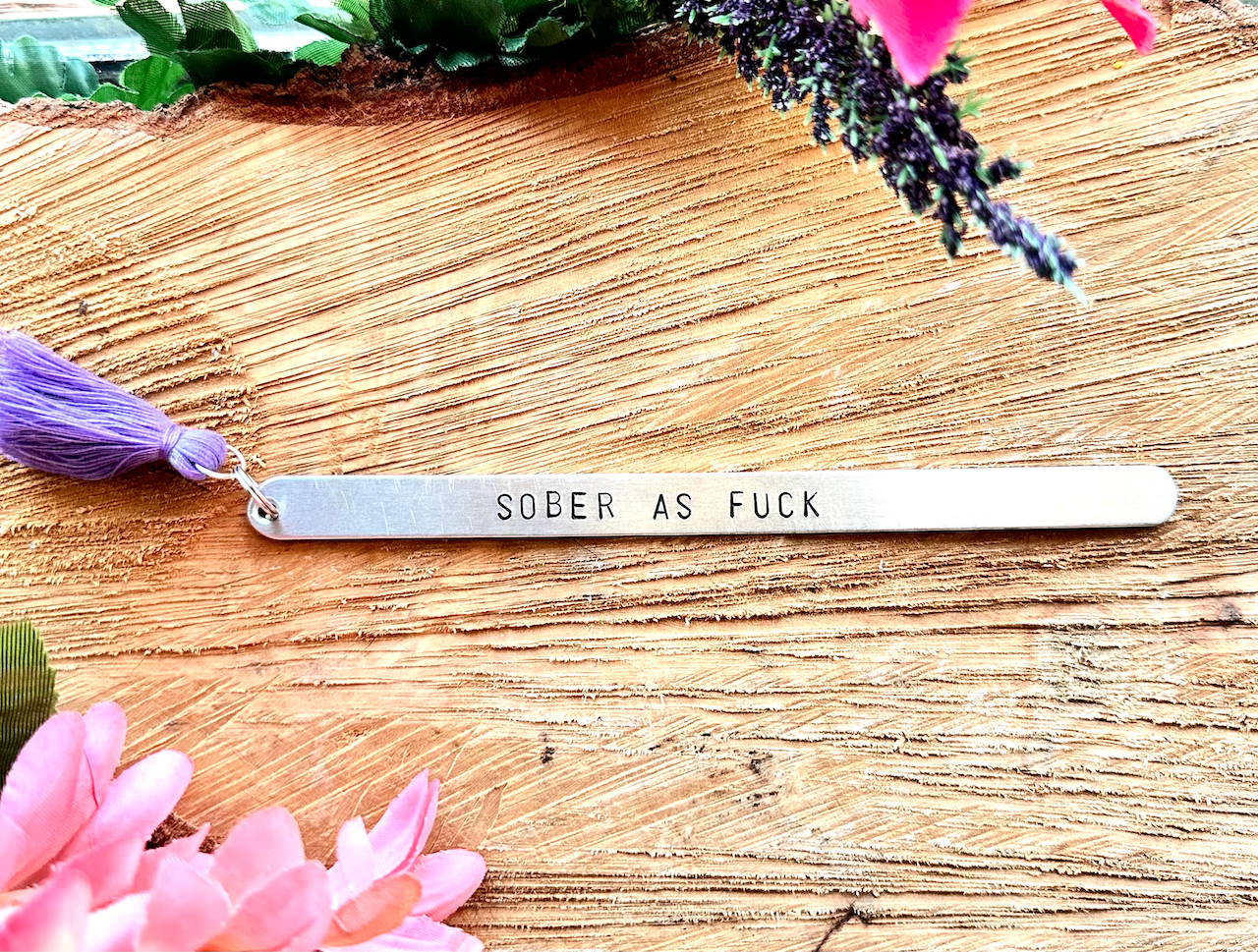 Sober AF Bookmark - Sobriety Gift - Recovery Gift- Sobriety Bookmark- Recovery