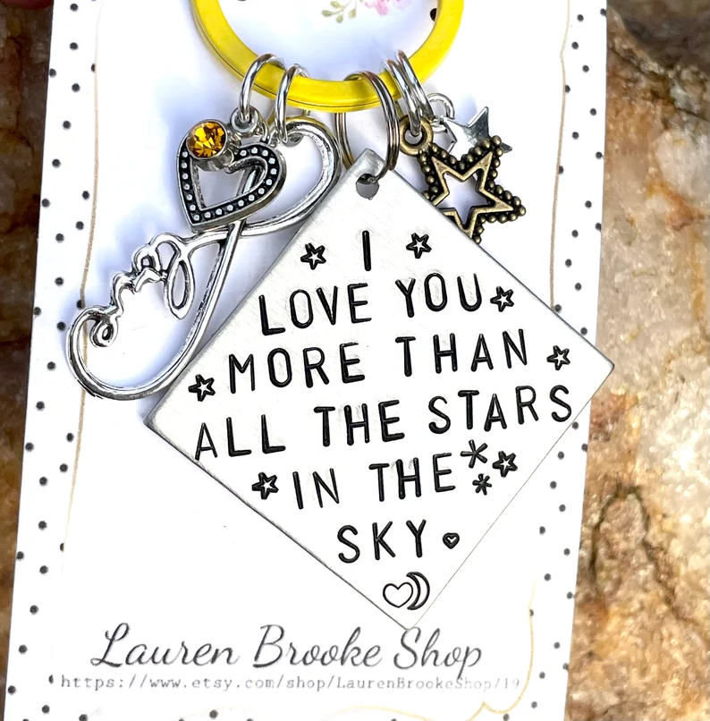 Thumbnail: ILY more than the stars in the sky- Keychain