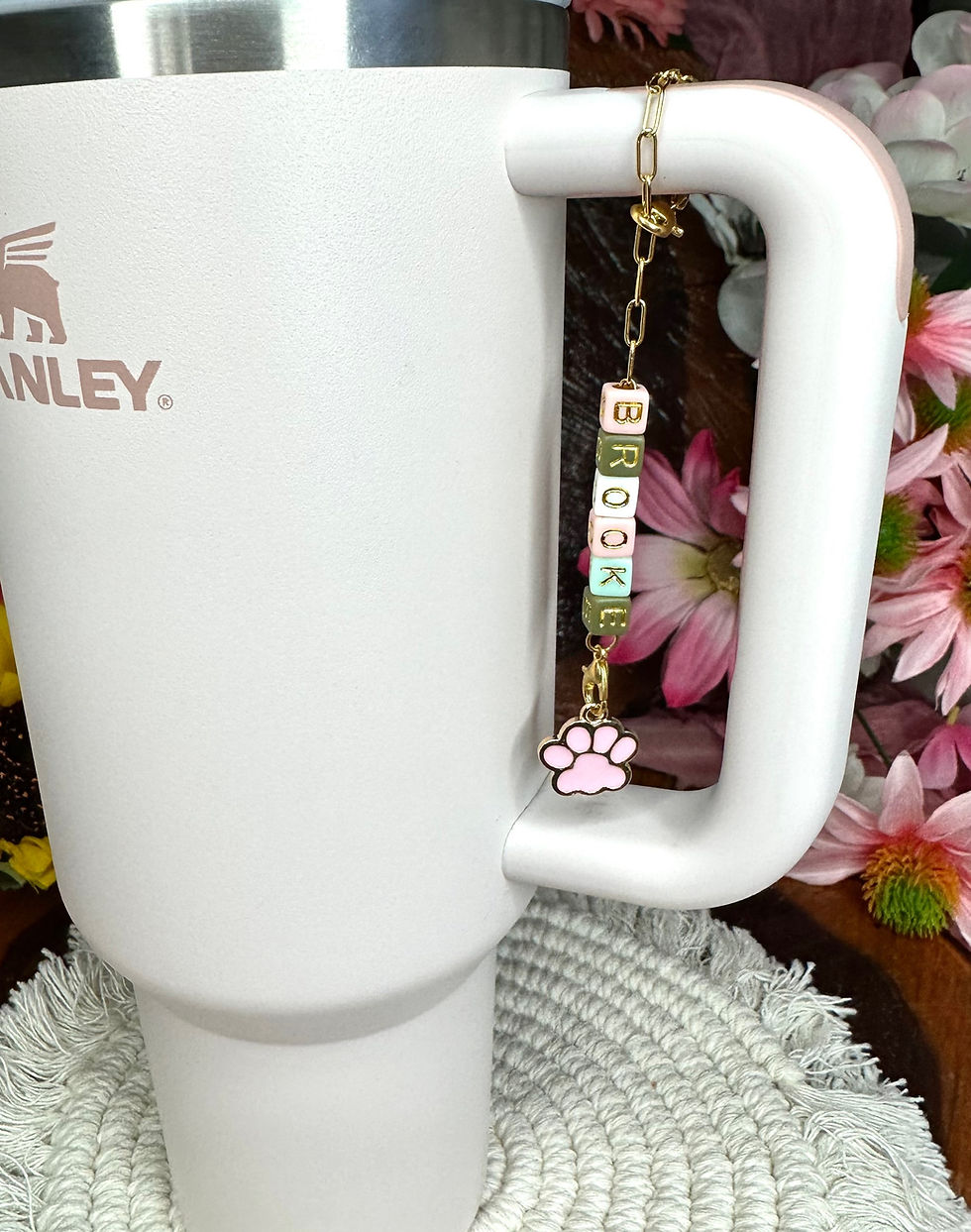 Thumbnail: Paw Personalized Stanley Jewelry Tumbler Accessories Stanley Cup Accessories