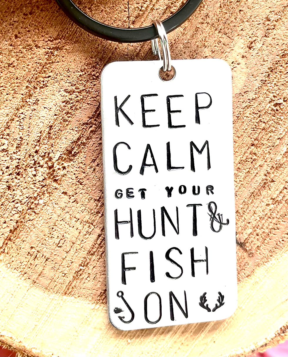 Thumbnail: Keep Calm I'm going fishing - Fishing Gift - Fishing Keychain - Fish Gift - Fi