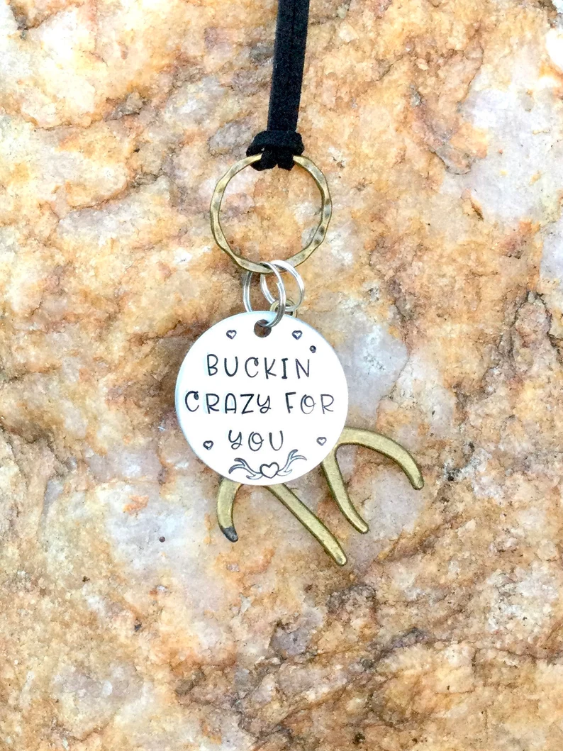 Thumbnail: Bucking Crazy for You- Keychain OR Rear View Hanger