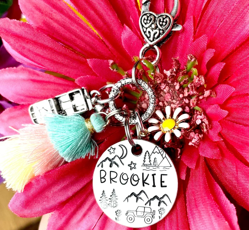 Thumbnail: Personalized Gifts / Personalized Keychain / Hand Stamped Keychain / Name Tag