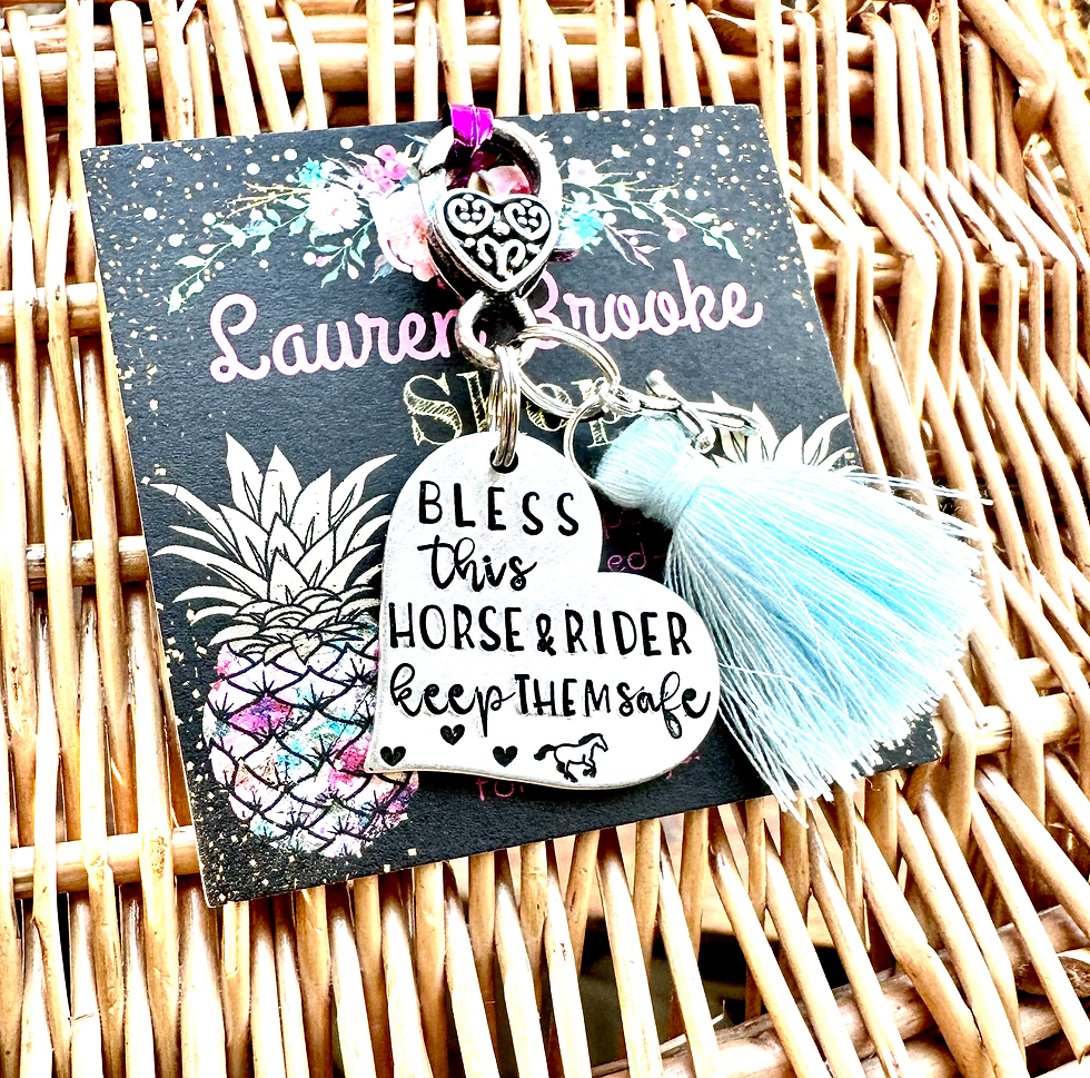 Thumbnail: Bless this horse and rider - Keep them safe / Horseback Riding Gift / Horse Gift