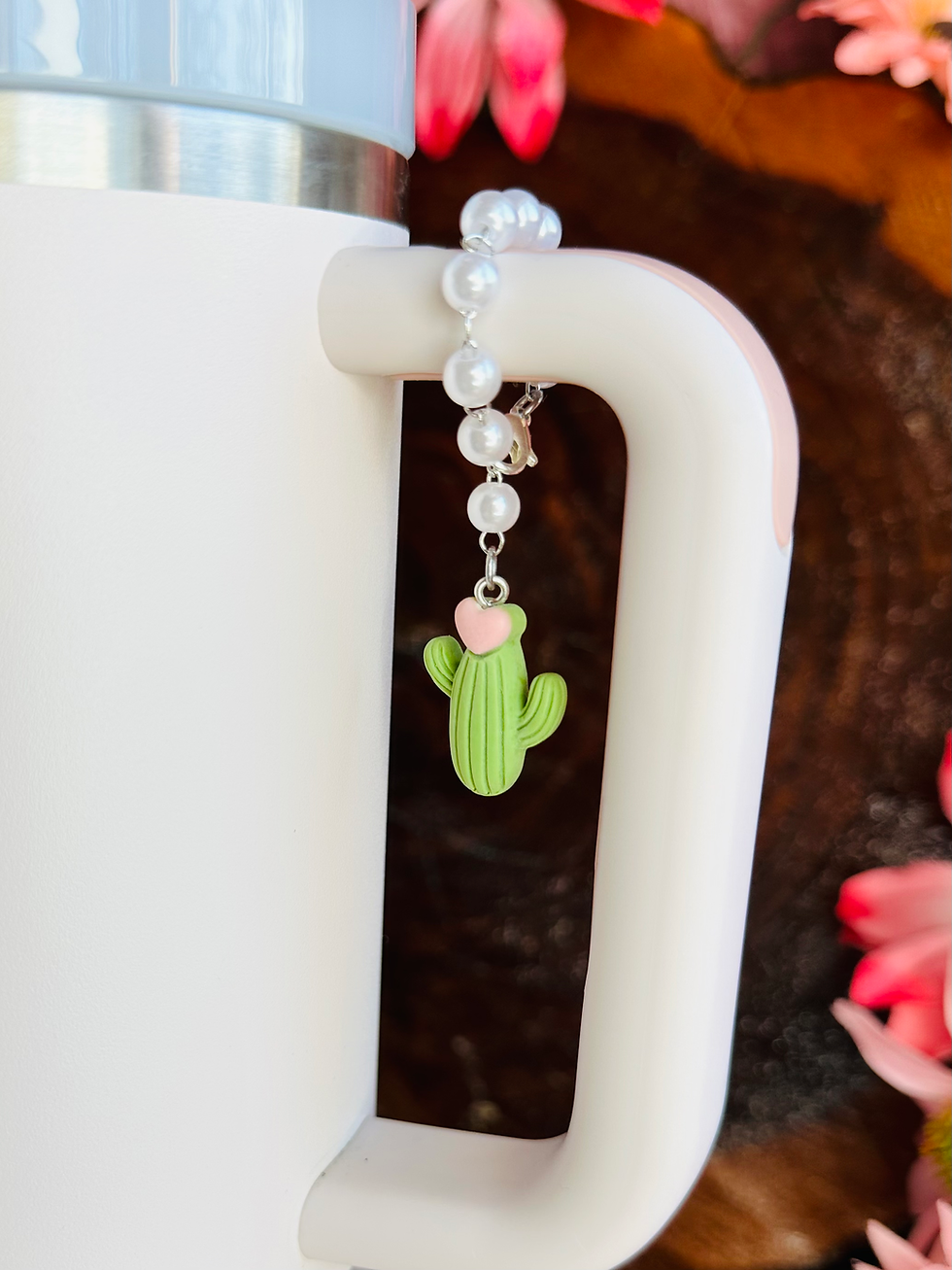 Thumbnail: Boho Cactus Personalized Stanley Jewelry Tumbler Accessories Stanley Accessories