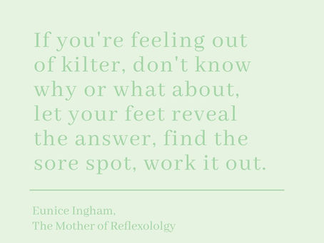 Finding balance through the feet