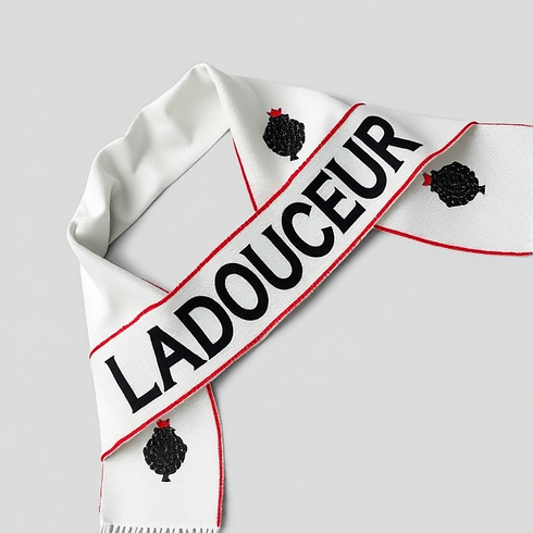 A scarf that has the word _LADOUCEUR_ spelled on it _edited.png