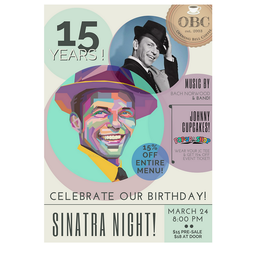 Sinatra Night! 15 Year Birthday Bash!