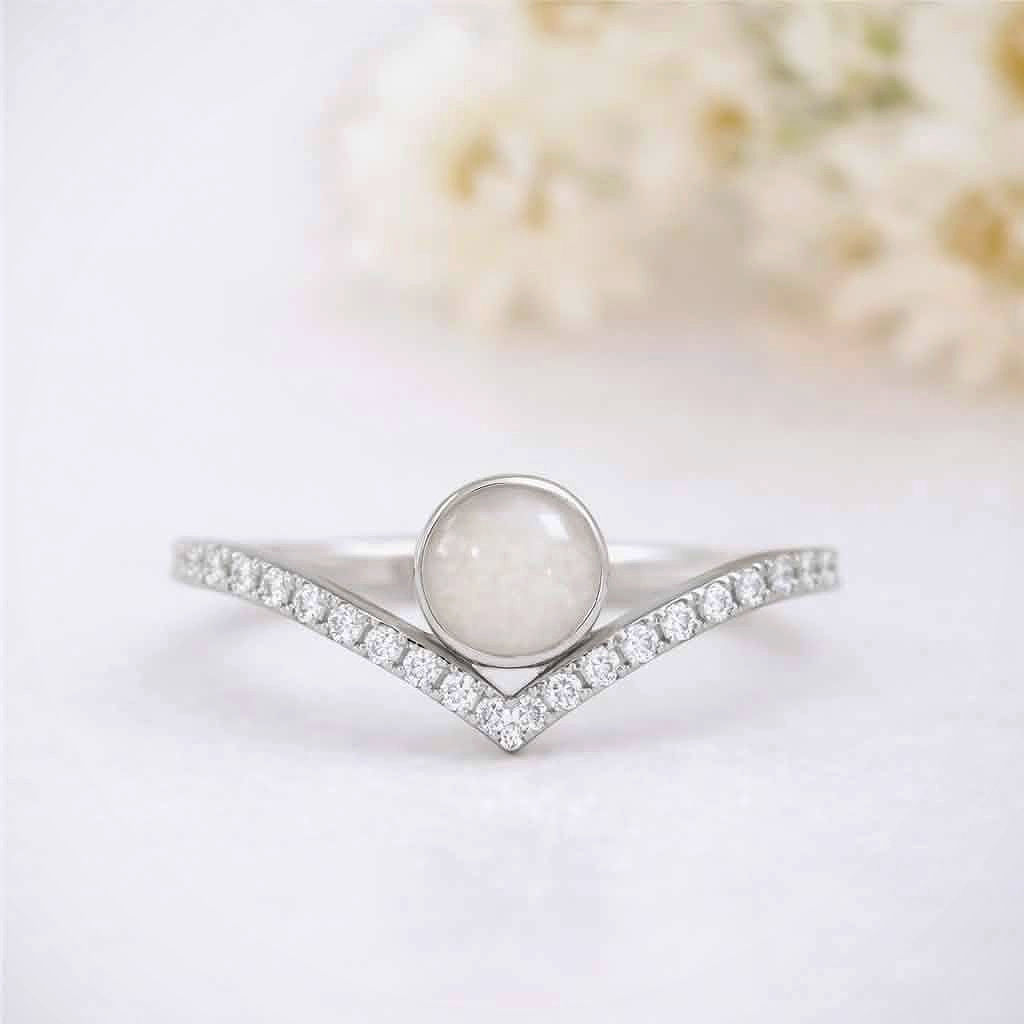 Valencia | Chevron Breastmilk Ring
