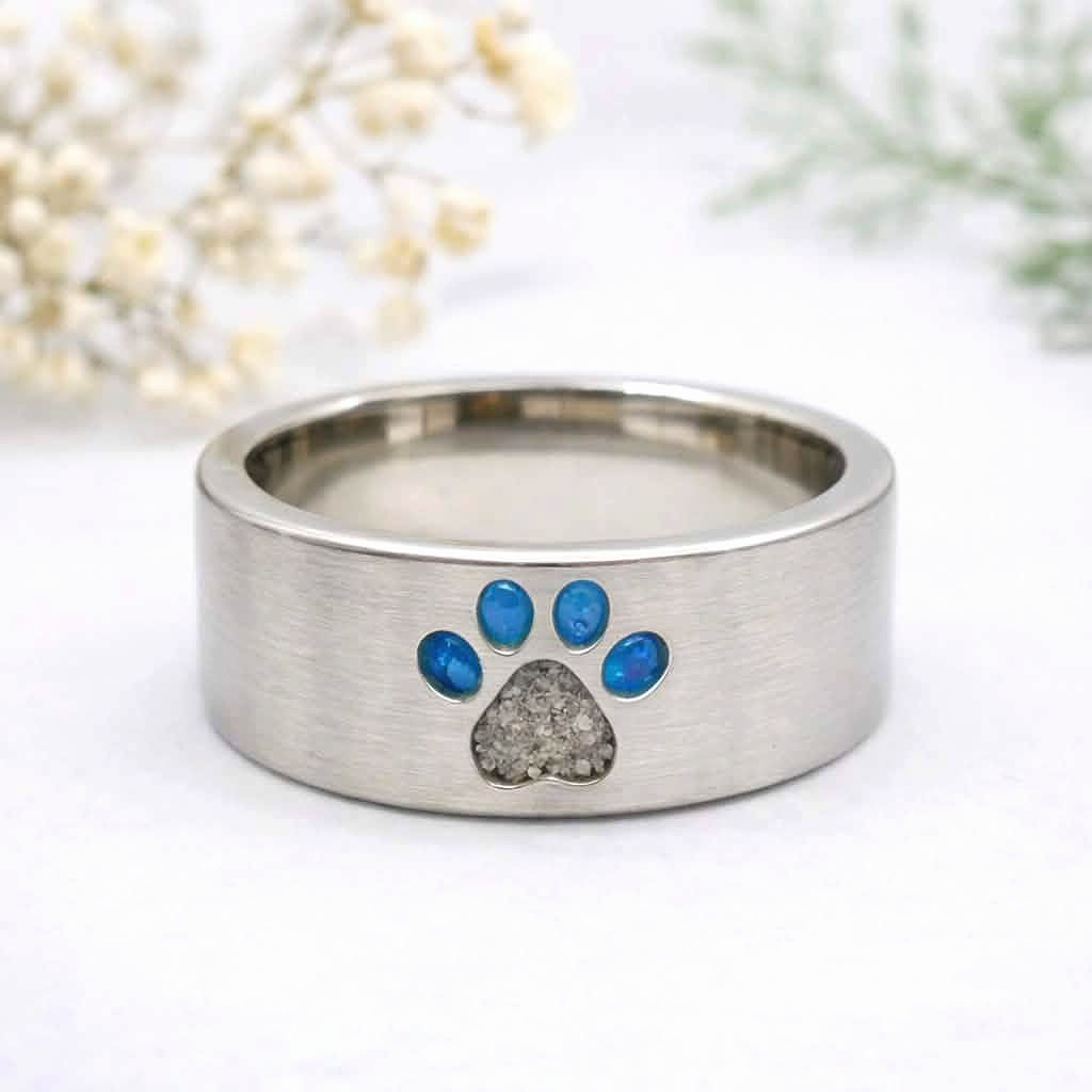 Fennec | Paw print memorial ashes ring