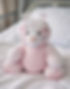 Weighted memory teddy made from baby clothing, part of SWL Keepsakes’ NHS and hospital bereavement partnership keepsake support service.
