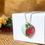 Thumbnail: Heart breastmilk pendant with flowers