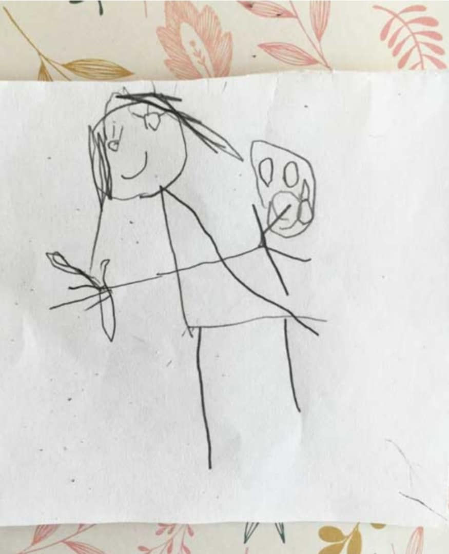 Thumbnail: Hand-drawn artwork example used for engraving children’s jewellery keepsake