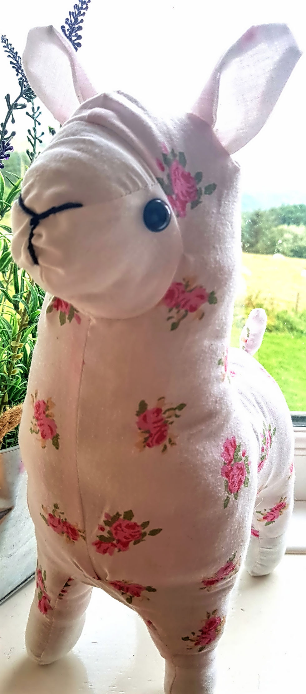 Thumbnail: Llama memory teddy made from keepsake clothing, approx. 30cm tall