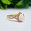 Thumbnail: teardrop breastmilk ring gold plated