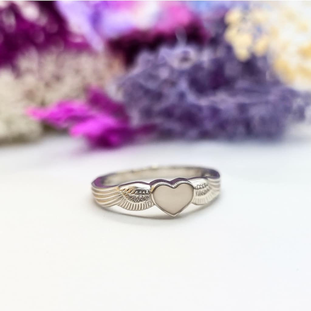 angel wing breastmilk ring