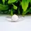 Thumbnail: Circle stone moissanite diamond 14ct gold ring